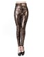 cheap Leggings-Women&#039;s PU Legging - Leopard Gold