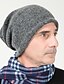 cheap Men&#039;s Hats-Men&#039;s Work Active Knitwear Beanie / Slouchy-Solid Colored Fall Winter Gray