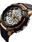 cheap Sport Watches-SKMEI Men&#039;s Sport Watch Wrist Watch Quartz Japanese Quartz Rubber Black 30 m Water Resistant / Waterproof Alarm Calendar / date / day Analog - Digital Orange Gray Red / Luminous / LCD / Stopwatch