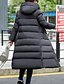 ieftine Geci și jachete cu puf pentru femei-Pentru femei Casul / Zilnic Simplu Lung Rață Albă Jos Fâș - Mată / Iarnă