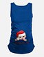 voordelige Zwangerschapsbovenkleding-Effen Singlet Dagelijks Zwart / Rood / Blauw / Schattig