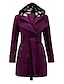 cheap Women&#039;s Coats &amp; Trench Coats-Women&#039;s Pea Coat Xmas Long Coat Duble Breasted Dress Coat Belted Winter Coat Warm Windproof Trench Coat Slim Fit Elegant Casual Jacket Long Sleeve Outerwear
