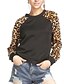 cheap Women&#039;s Outerwear-Women&#039;s Active Sweatshirt - Leopard