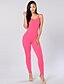 cheap Women&#039;s Jumpsuits &amp; Rompers-Women&#039;s Going out / Club Strap Fuchsia Green Pink Solid Colored Backless M L XL High Rise Sleeveless Summer Fall