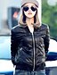 Недорогие Женские куртки из кожи и кожзама-Для женщин Кожаные куртки