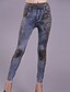 cheap Leggings-Women&#039;s Solid Color / Print / Denim Legging - Leopard Print, Print / Skinny