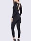 voordelige Dames jumpsuits &amp; rompers-Dames Effen Sport Actief Jumpsuits,Lange mouw Ronde hals Herfst Winter Polyester