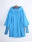 cheap Women&#039;s Coats &amp; Trench Coats-Women&#039;s Casual/Daily Simple Coat,Solid Peter Pan Collar ¾ Sleeve Winter Blue / Pink / Red / Beige /