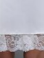 preiswerte Hochzeitskleider-A-Linie Sweetheart Knie-Länge Satin Maßgeschneiderte Brautkleider mit Spitze durch LAN TING BRIDE® / Schlichte Brautkleider