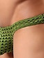baratos Moda Íntima Exótica para Homem-Homens Com Corte Com Transparência Super Sexy G-string Underwear Sólido Cintura Baixa Branco Preto Amarelo S M L