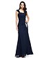 cheap Mother of the Bride Dresses-A-Line Mother of the Bride Dress Straps Floor Length Chiffon with Appliques Side Draping 2021