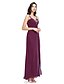 cheap Special Occasion Dresses-A-Line Sparkle &amp; Shine Dress Formal Evening Floor Length Sleeveless Straps Chiffon with Pleats Beading 2024