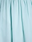 cheap Bridesmaid Dresses-A-Line Bridesmaid Dress Scoop Neck Sleeveless Knee Length Chiffon with Ruched / Draping 2022