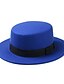 voordelige Dameshoeden-Dames Vintage Wol, Effen Fedora hoed -