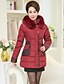 cheap Women&#039;s Puffer&amp;Parka-Women&#039;s Casual / Street chic Long Padded - Solid Colored Hooded / Winter