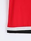 preiswerte Kapuzenpullover &amp; Sweatshirts für Damen-Damen Hoodies Ausgehen Übergröße / Einfach / Street Schick Patchwork Blau / Rot / Schwarz Kunstseide