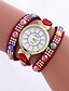 voordelige Armbandhorloges-Dames Modieus horloge Armbandhorloge Kwarts / PU Band Gestipt Vrijetijdsschoenen Zwart Wit Blauw Rood Roze Paars Kaki rozeRoos Rood Roze