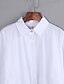 cheap Women&#039;s Blouses &amp; Shirts-Women&#039;s Daily Street chic Spring Fall Shirt,Solid Shirt Collar Long Sleeves Cotton Medium