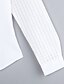 economico Camicette e bluse taglie forti-Per donna Camicia Tinta unita Colletto Bianco Plus Size Ufficio Tagliato Abbigliamento / Manica lunga