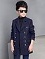 abordables Vestes et manteaux pour garçons-Garçon Fleur Quotidien Imprimé Manches Longues Normal Normal Rembourré Coton Bleu marine
