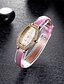 voordelige Trendy Horloge-Dames Dress horloge Modieus horloge Kwarts Waterbestendig Leer Band Amulet Informeel Elegant Zwart Wit Rood Roze