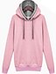 voordelige Dameshoodies &amp; sweatshirts-Dames Actief Eenvoudig Casual/Dagelijks Trui met capuchon Effen Micro-elastisch Katoen Lange mouw Herfst Winter