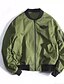 Χαμηλού Κόστους Γυναικεία Σακάκια-Γυναικεία Εξόδου Bomber Jacket Πράσινο Χακί L / XL / XXL