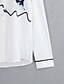 baratos Blusas e Camisas de mulher-Mulheres Estampado Camisa Social Casual Diário Tamanhos Grandes Colarinho de Camisa Branco