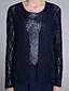 cheap Mother of the Bride Dresses-Jumpsuits Sheath / Column Mother of the Bride Dress Sparkle &amp; Shine Jumpsuits Scoop Neck Floor Length Chiffon Lace Long Sleeve with Sequin 2020