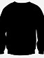 voordelige Herenhoodies &amp; truien-Heren Sweatshirt Print Ronde hals Eenvoudig / Actief / Punk &amp; Gothic Lange mouw Zwart / Herfst / Winter