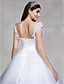 cheap Wedding Dresses-Ball Gown V Neck Chapel Train Lace / Tulle Made-To-Measure Wedding Dresses with Beading / Sequin / Appliques by LAN TING BRIDE®