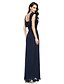 cheap Mother of the Bride Dresses-A-Line Mother of the Bride Dress Straps Floor Length Chiffon with Appliques Side Draping 2021