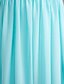 Недорогие Платья для подружек невесты-Платье подружки невесты трапециевидного силуэта с v-образным вырезом, без рукавов, с открытой спиной, длиной до пола, шифоновое с перекрещенными крестиками