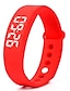 preiswerte Andere-Damen Uhr Sportuhr Armband-Uhr Armbanduhr Silikon Schwarz / Blau / Rot Chronograph Stopuhr digital Freizeit Armreif Schwarz Rot Orange