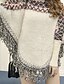 זול סוודרים לנשים-בינוני (מדיום) סתיו אקריליק שרוול ארוך צווארון עגול דפוס פשוטה יום יומי\קז&#039;ואל קרדיגן רגיל נשים מיקרו-אלסטי
