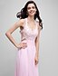 cheap Special Occasion Dresses-A-Line Halter Neck Floor Length Chiffon Dress with Appliques by TS Couture®