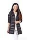 cheap Women&#039;s Puffer&amp;Parka-Women&#039;s Down Daily Winter Regular Coat Jacket Long Sleeve Solid Colored Wine Blue Black / Plus Size / White Duck Down / Plus Size