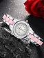 baratos Relógios de Pulseira-Mulheres Bracele Relógio Relógio de Moda Relógio Casual Quartzo Impermeável Cronômetro Lega Banda Amuleto Casual Elegant Rosa