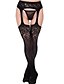 abordables Bodys Sexy-Collant Fin-Jacquard Femme