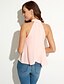 cheap Women&#039;s Blouses &amp; Shirts-Women&#039;s Going out Street chic Blouse - Solid Colored Backless Crew Neck Black M