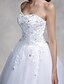 cheap Wedding Dresses-Ball Gown Sweetheart Neckline Floor Length Tulle Strapless Sparkle &amp; Shine Made-To-Measure Wedding Dresses with Sequin / Appliques 2020