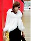 Χαμηλού Κόστους Γυναικεία Παλτό &amp; Καμπαρντίνες-Γυναικεία Γούνινο παλτό Καθημερινά Σέξι Μονόχρωμο,Μακρυμάνικο Ψεύτικη Γούνα Άσπρο