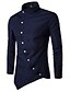 cheap Men&#039;s Shirts-Men&#039;s Solid Colored Shirt - Cotton Casual Daily White / Black / Red / Navy Blue / Spring / Fall / Long Sleeve