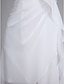 Χαμηλού Κόστους Φορέματα Παρανύμφων-Γραμμή Α Φόρεμα Παρανύμφων Λαιμόκοψη V Αμάνικο Ασύμμετρο Σιφόν με Πλισέ 2022
