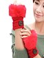 cheap Women&#039;s Gloves-Women&#039;s Casual Wrist Length Half Finger Gloves - Patchwork / Winter