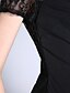 preiswerte Kleider für die Brautmutter-Trompete / Meerjungfrau Brautmutterkleid Vintage inspiriert Stehkragen Pinsel Schleppe Spitze Jersey Kurzarm nein mit Spitze 2023