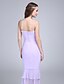 cheap Bridesmaid Dresses-Fit &amp; Flare Bridesmaid Dress Spaghetti Strap Sleeveless Elegant Floor Length Chiffon with Ruched