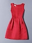 cheap Women&#039;s Dresses-Women&#039;s Plus Size Going out Weekend Mini Skater Dress - Jacquard Beaded Black Red Pink L XL XXL