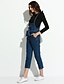 preiswerte Damenhosen-Damen Einfach Street Schick Hohe Hüfthöhe Overall Jeans Hose Solide