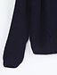 billige damesweaters-Damer Gade Afslappet/Hverdag Normal Pullover Ensfarvet,Rullekrave Langærmet Polyester Vinter Tynd Mikroelastisk